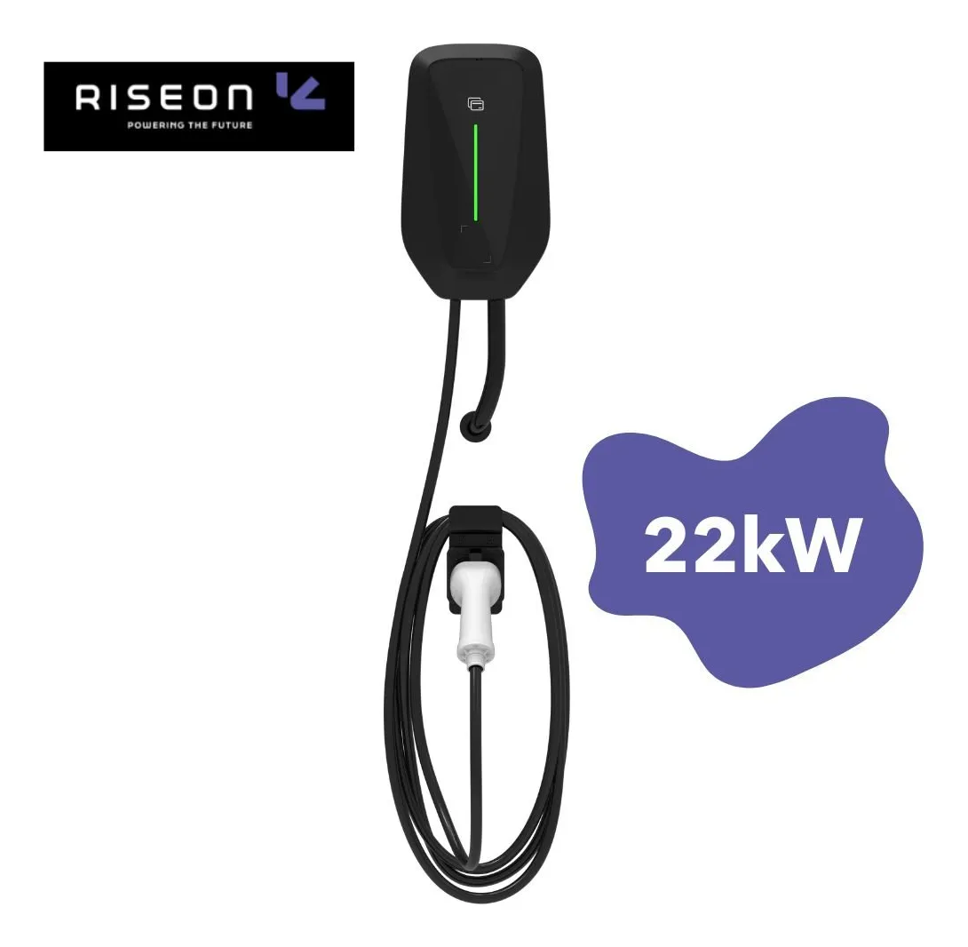 Carregador Veicular Riseon Rise Black 22kw Tipo2 220v Wi-fi COM OCCP