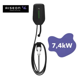 Carregador Veicular Riseon Rise Black 7,4w Tipo2 220v Wi-fi SEM OCCP
