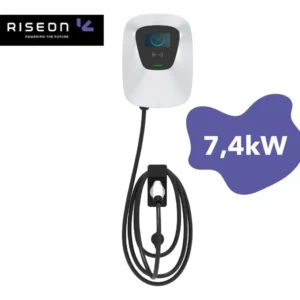 Carregador Veicular Rise Silver 7,4kw Ac Tipo 2 Touch Wi-fi
