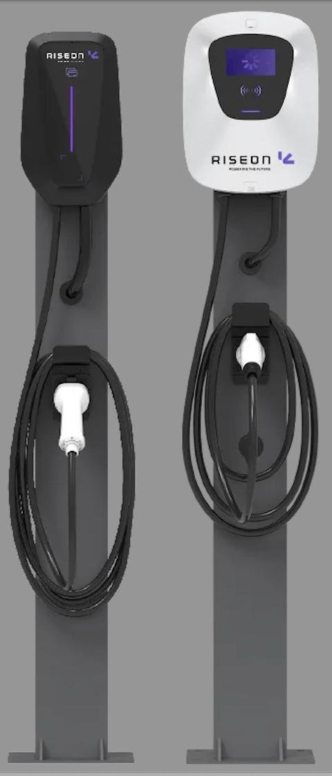 Pedestal Riseon para Carregador Veiculos Eletricos